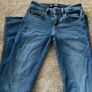 Low rise boot cut jeans
